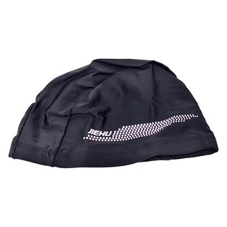 JIEHU 捷虎 萊卡泳帽 舒適耐用 防滑設計, 黑色, 1個, FREE