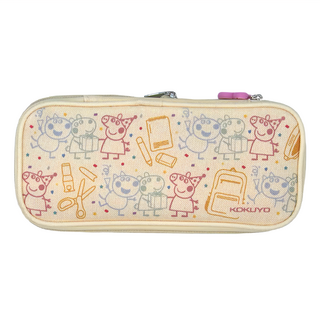 KOKUYO 國譽 NOVITA-R 筆袋 佩佩豬聯名款 WSG-PC7M122 30x210x93mm, 黃色, 1個