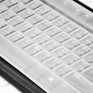 鍵盤保護膜 按鍵款 適用於桌上型電腦 尺寸 44.5*13.5cm PVC材質, 透明色, 1組