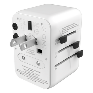 Zikko 即刻 eLUGGAGE PD20W GaN 旅行充電器 多國適用 快速充電, 1個, 白色