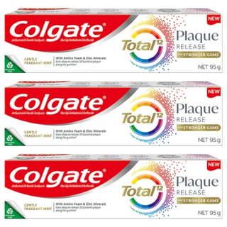 Colgate 高露潔 全效抗牙菌斑清恬薄荷牙膏, 95g, 3條