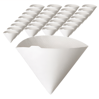 HARIO V60白色02 - 錐形咖啡濾紙 戶外手沖咖啡必備 材質純淨 萃取風味佳, 1入, 40張