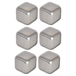 索樂生活 不鏽鋼冰塊 原色 304不鏽鋼冰鎮速冷保冰塊, 1組