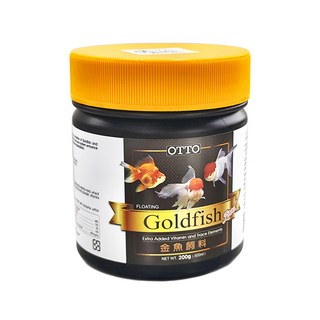 OTTO 建興水族 金魚飼料 額外添加維生素和微量元素, 500ml, 200g, 1瓶