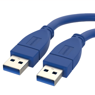 POLYWELL USB3.0 Type-A 公對公 高速傳輸線 3A 5Gbps, 0.5m, 藍色, 1條