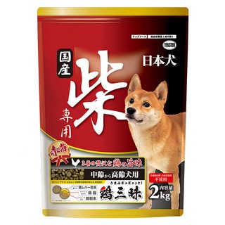 YEASTER 中高齡犬赤帶乾飼料 日本犬柴專用 2kg, 雞肉, 1袋