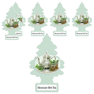 Little Trees 小樹香片 摩洛哥茶 無毒專利香味配方 時尚可愛造型, 薄荷茶, 7g, 6片