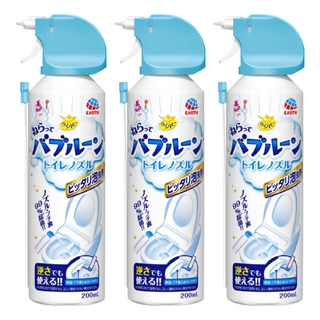 EARTH 地球製藥 馬桶強力發泡清潔泡泡噴霧 200ml, 3瓶
