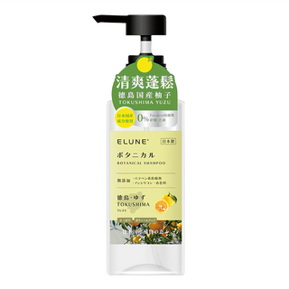 ELUNE 伊露恩 植物菁萃洗髮精 德島柚子 500ml 清爽控油 日本製造, 1瓶