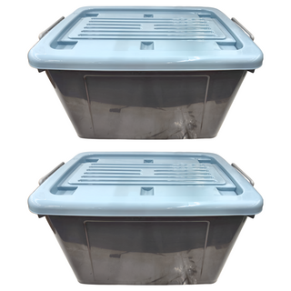 KEYWAY 聯府 百富滑輪整理箱85L BF-851 693 x 482 x 388mm, 藍色, 2個