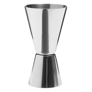 bar craft JIGGER 雙頭不鏽鋼量酒器 精準刻度調酒杯, 1個, 單一顏色