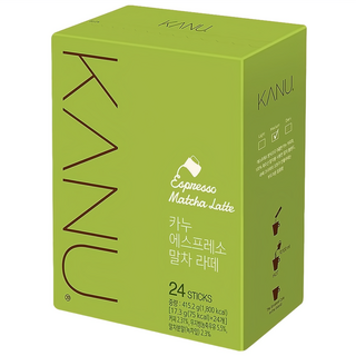 KANU 抹茶拿鐵咖啡, 17.3g, 24條, 1盒