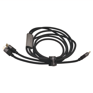 Mcdodo 麥多多 一分二 Type-C TO Type-C/Lightning PD充電線 100W 1.5M 鋁合金 尼龍編織 帶LED燈, CA-6700, 1條