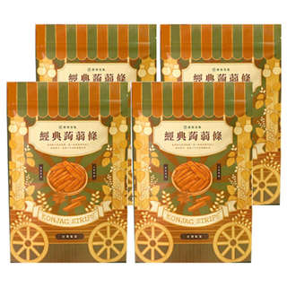 菓青市集 香蒜蒟蒻條, 台式香蒜調味, 香Q嚼勁涮嘴, 低負擔, 增加飽足感, 200g, 4包