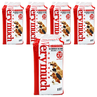 VeryMuch 寵物尿布 強力瞬間吸收 強力脫臭 薄型壓製 60x90cm, 28片, 5包