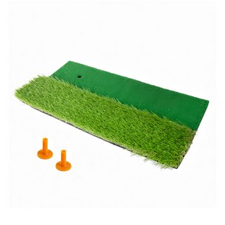 AD-ROCKET 二合一高爾夫果嶺揮桿練習墊/打擊草皮練習器/高爾夫練習器, 1個, 60 x 30cm, 綠色