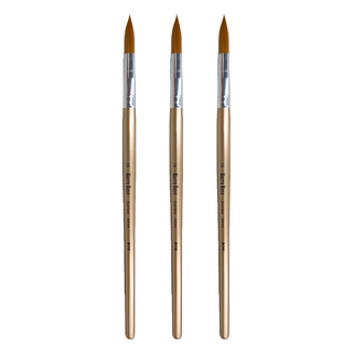 Macro Wave 馬可威 尼龍水彩筆圓 AR44081216 小8中12大16, 3支