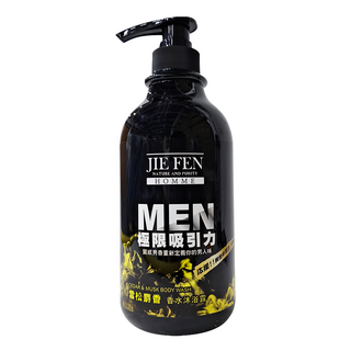 Jie Fen 潔芬生活 雪松麝香香水沐浴露 750ml,散發清新木質香調,溫和潔淨肌膚, 1瓶