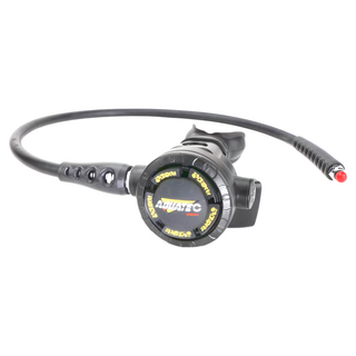 AQUATEC 備用二級頭調節器 低壓管+雙邊護管套, RG-2100S(Y), 黃色