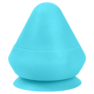 AHOYE 吸附式筋膜球/按摩球/花生球 筋膜放鬆穴道按摩 矽膠材質 輕巧方便攜帶, 藍色, 1個