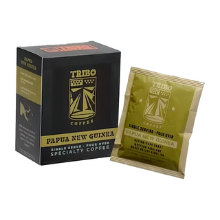TRIBO COFFEE 新幾內亞 瓦吉谷地 濾掛式咖啡, 中深焙, 單份即飲, 11g, 5包, 1盒