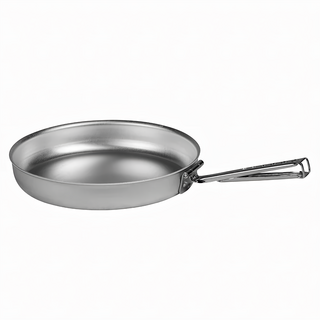 Trangia 724-20 超輕鋁折疊把手平底煎鍋 重量 244g 鍋子尺寸 Ø195x28mm, 不鏽鋼色, 1個