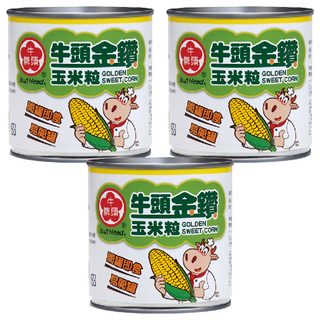 牛頭牌 金鑽玉米粒, 340g, 3罐