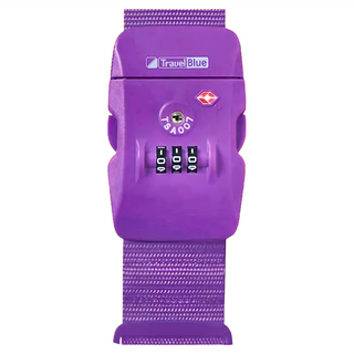 Travel Blue 英國藍旅 TSA密碼鎖行李束帶 - 堅固強韌、耐磨損, 200 x 5 x 1cm, 紫色