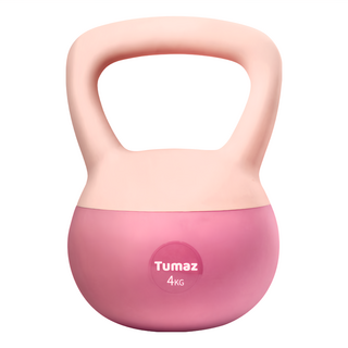 Tumaz 月熊 軟式壺鈴 4KG PVC軟皮外層, 粉色, 1個