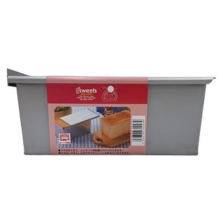 PEARL LIFE 珍珠金屬 Esweets 長方形吐司烤模附蓋 加強邊 D-4923 530g 1.8L, 1個