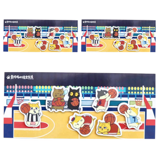 黃阿瑪的後宮生活 造型磁鐵 籃球 紙材橡膠磁鐵 尺寸約5*5cm, 後宮運動會 多色, 3個