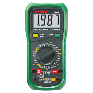 MASTECH 邁世 MY70 數字萬用表 顯示2000計數 自動關機, 1個
