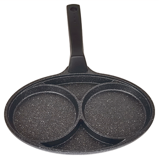Lacena 大理石重力鑄造煎蛋鍋 2孔, 21cm, 1個