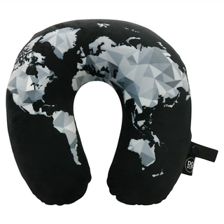 DQ &Co U型護頸記憶枕 30 x 29 x 9cm 幾何地圖 旅行頸枕