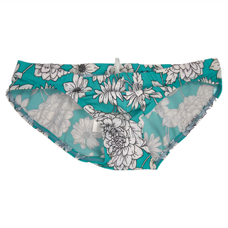 Neptune Scepter 海神權杖 超低腰立體剪裁三角泳褲 台灣製, L, 藍綠色