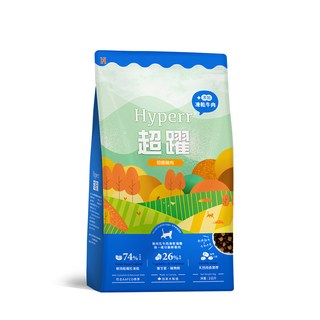 Hyperr 超躍 田園雞肉 全齡貓 主食凍乾貓糧 74%鮮肉含量 26%蔬菜維生素 天然濃厚的雙重口感, 雞肉+牛肉, 2kg, 1包