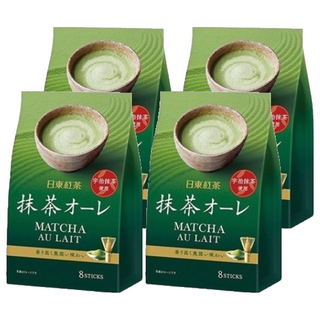 日東紅茶 抹茶歐蕾 宇治抹茶使用, 12g, 8包, 4袋