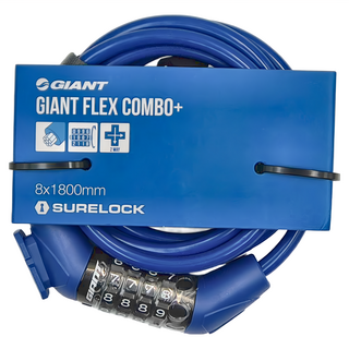 GIANT 捷安特 Flex Combo+ 號碼鎖, 8x1800mm SURELOCK, 1個