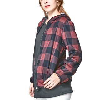 MI MI LEO 台灣製 薄刷毛經典格紋外套