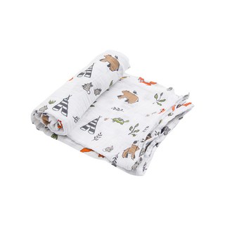 Little Unicorn 紗布巾單入組 100%純棉 天然纖維, 動物森林