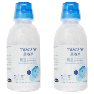 miacare 美若康 多效隱形眼鏡保養液, 125ml, 2瓶