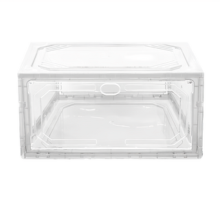 升級版 翻蓋磁吸鞋盒 大號 ABS+PP材質, 透明, 1個