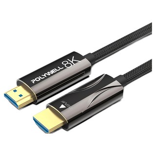 POLYWELL 寶利威爾 HDMI 2.1版 AOC主動式光纖纜線 PW15-W60-R008, 8m, 1條