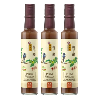 陳稼莊 梅子醋, 加糖 Manually Brewed Fruit Vinegar, 250ml, 3瓶
