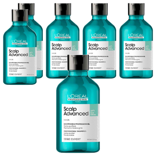 L'OREAL PARiS 巴黎萊雅 Scalp Advanced 水楊酸控油洗髮精, 300ml, 6瓶