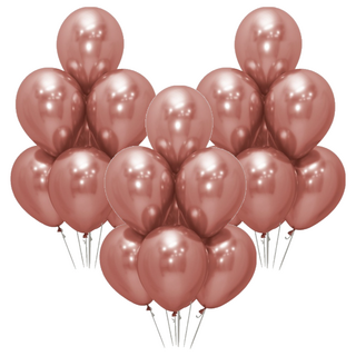 金屬乳膠氣球8入組 12吋, 古銅色, 3組