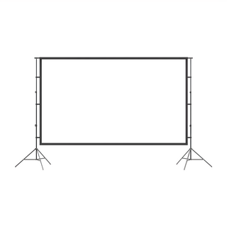 Ho-se 好勢露營 FAD 雙支架投影布幕組 120吋 白柵抗光
