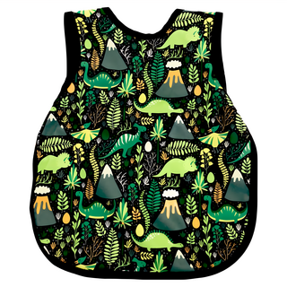 BAPRON BABY 圍兜裙, 完全防護抗汙易洗舒適安全輕便易攜, 叢林恐龍, 1入, 1件
