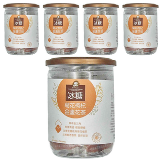 Medolly 蜜思朵 冰糖菊花枸杞金盞花茶, 17g, 12顆, 5罐