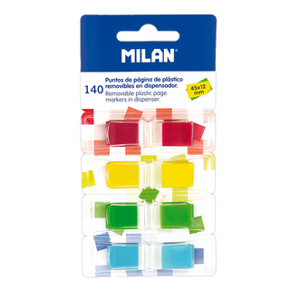 MILAN 抽取式分頁標籤貼 4色, 140張, 1組